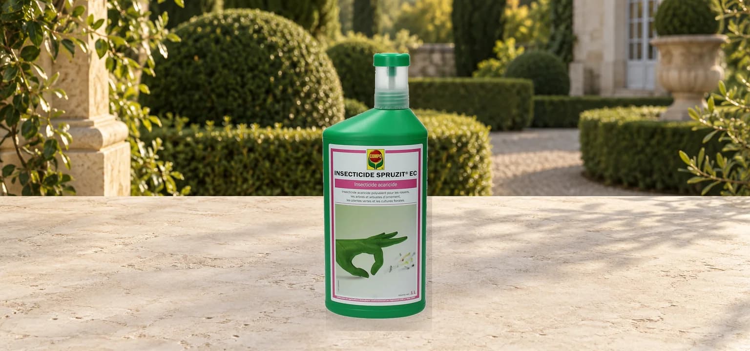 Insecticide acaricide Biologique polyvalent SPRUZIT® EC contre les chenilles de la Pyrale du buis.